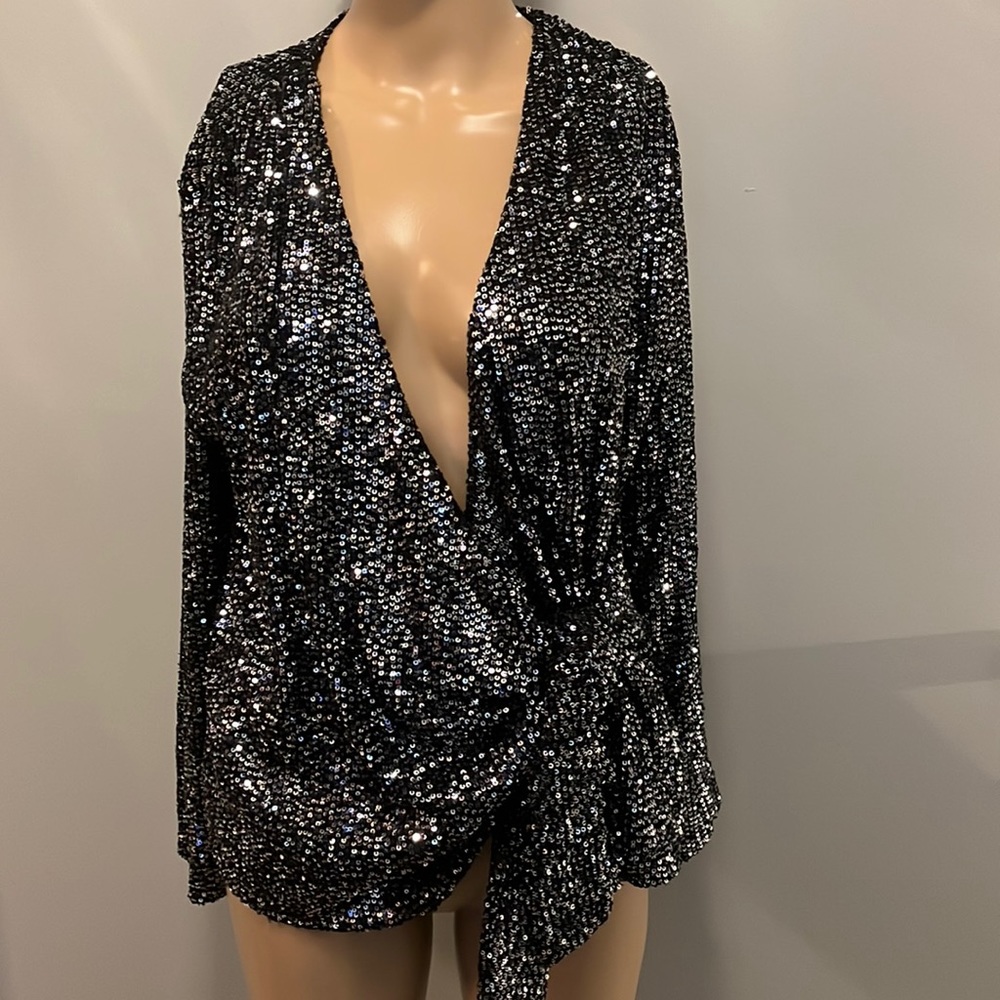 Zara Sequin Top